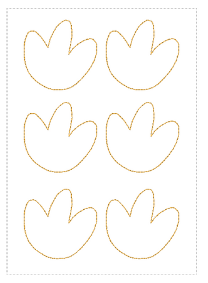 Dino Reward Bow Holder | Digital Embroidery File