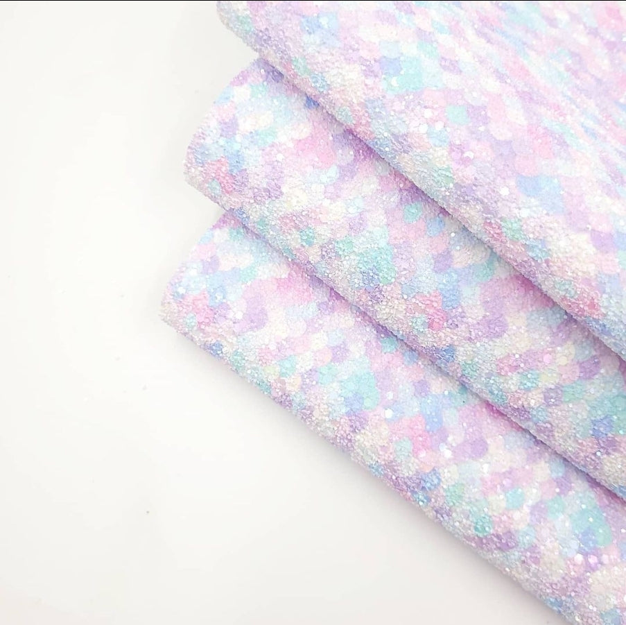 Mermaid Tail Printed Chunky Glitter