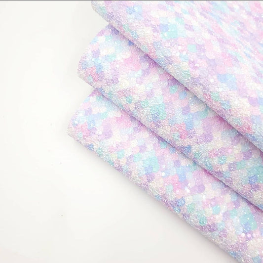 Mermaid Tail Printed Chunky Glitter