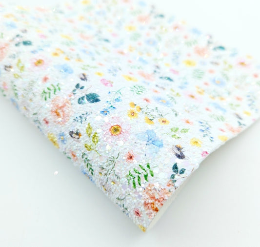 Spring Morning Printed Chunky Glitter