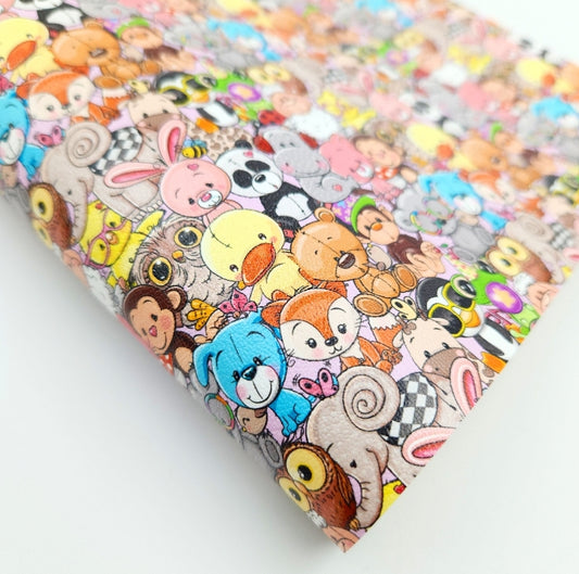 Cartoon Animals Artisan Leatherette
