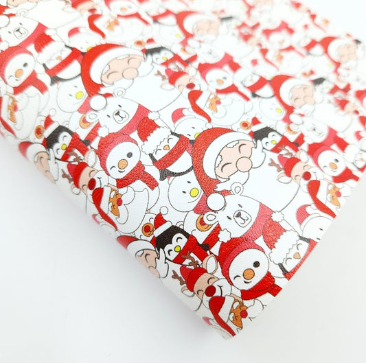 Santa & Friends Collage Artisan Leatherette