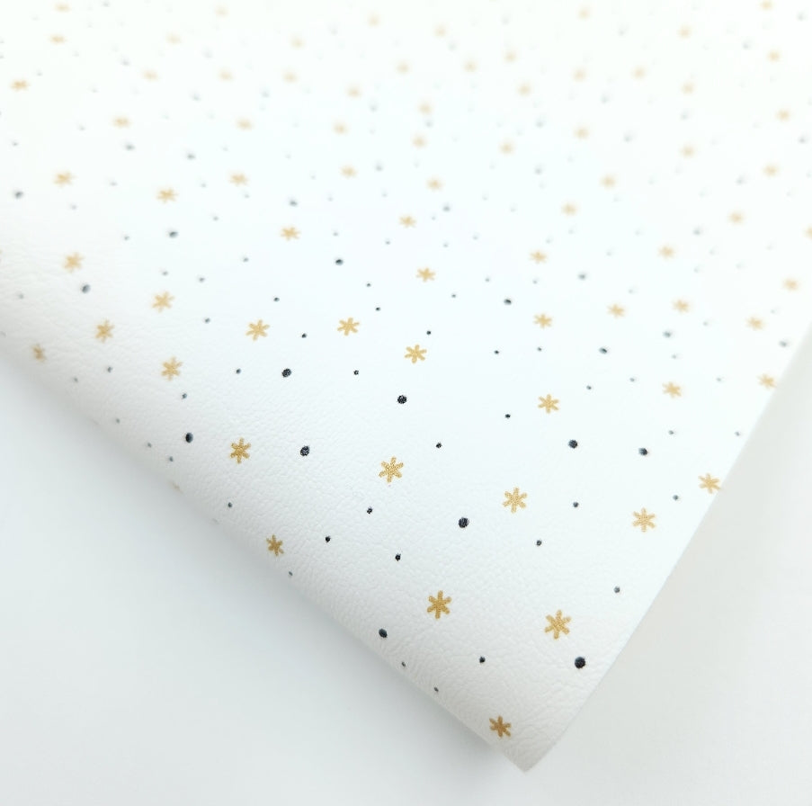 Christmas Star Doodle Artisan Leatherette