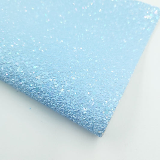 #82 Sky Blue Printed Chunky Glitter