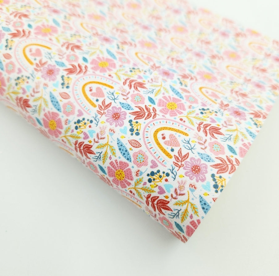 Rainbow Wild Garden Artisan Leatherette