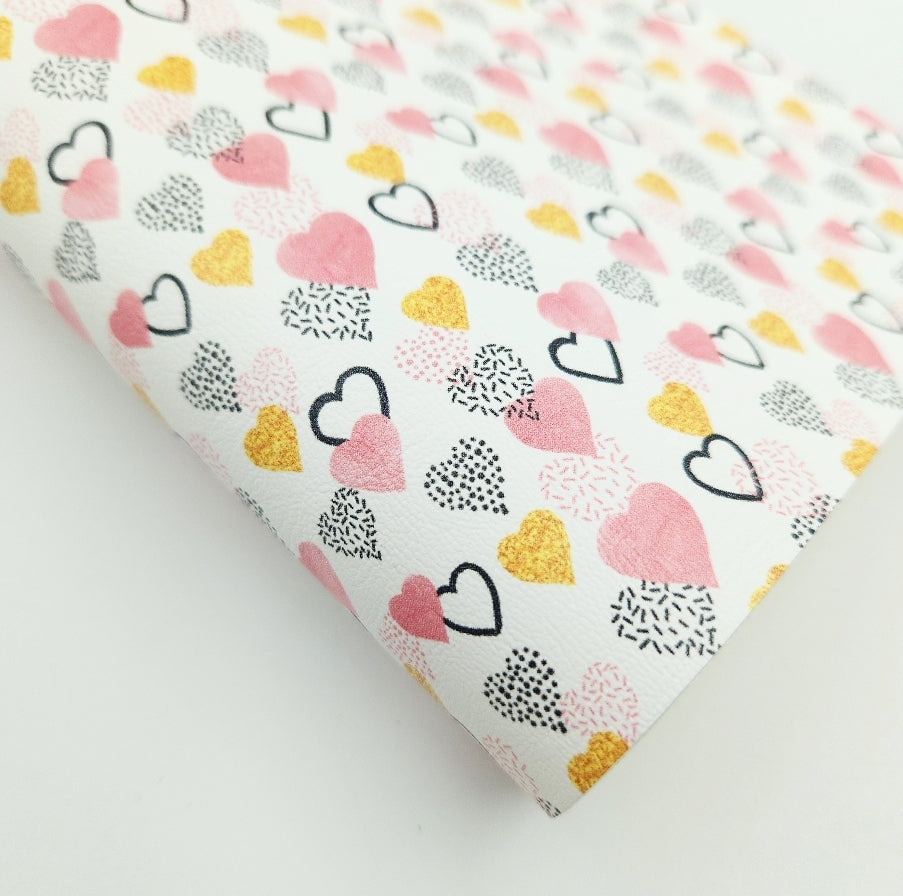 Speckled Hearts Artisan Leatherette