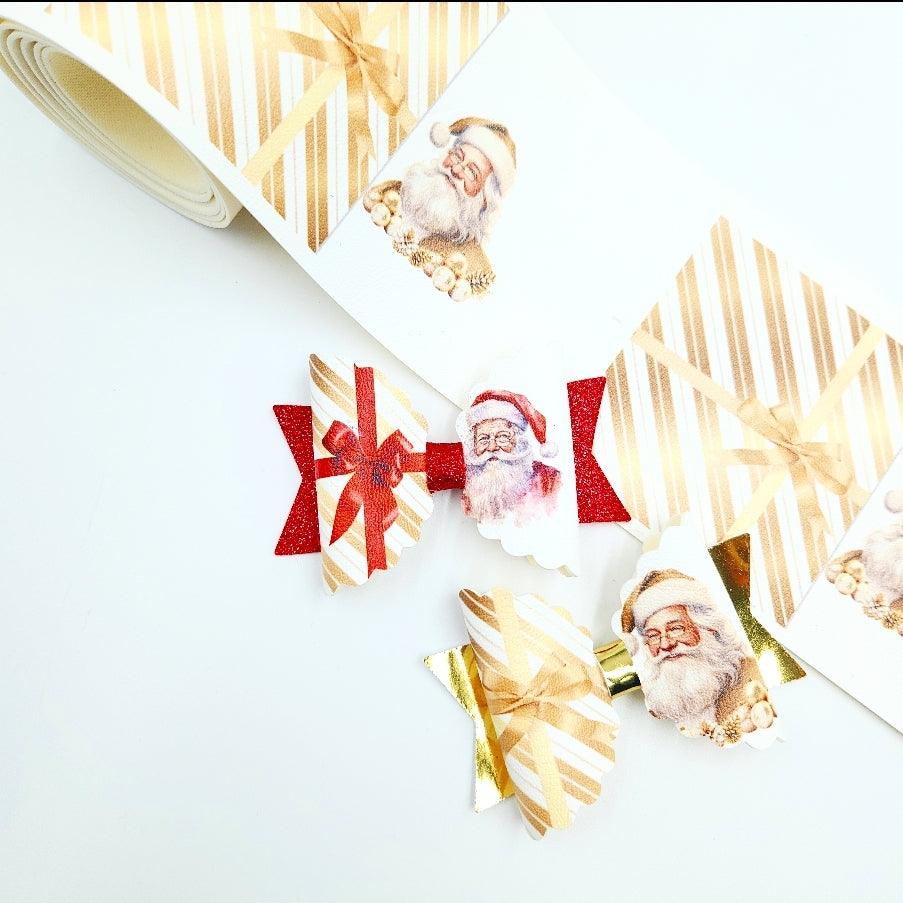 'Perfect Fit'  Santa Leatherette Fabric Roll