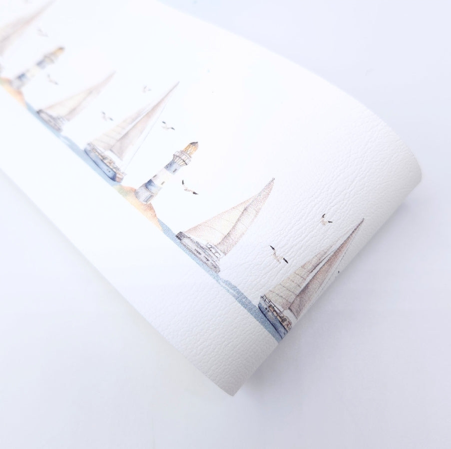 Bon Voyage Leatherette Fabric Roll