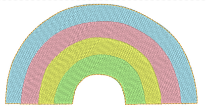 Rainbow Bow Holder | Digital Embroidery File