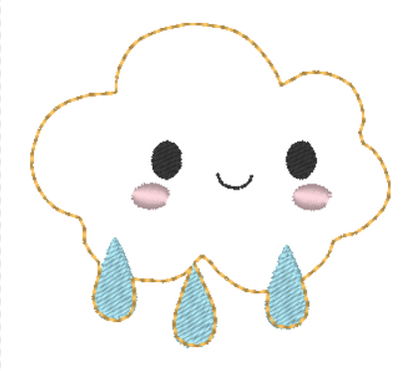 Rainbow Bow Holder | Digital Embroidery File