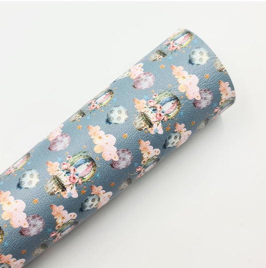 Vintage Hot Air Balloon Artisan Leatherette