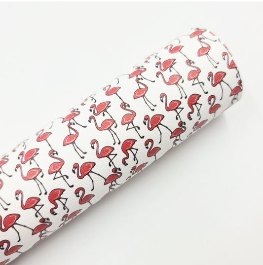 Pink Flamingos Artisan Leatherette