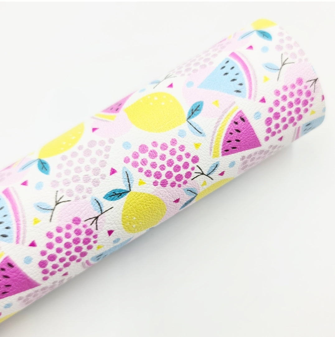 Pastel Fruit Artisan Leatherette