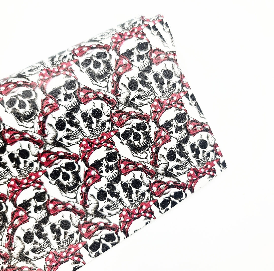 Skulls & Bows Artisan Leatherette