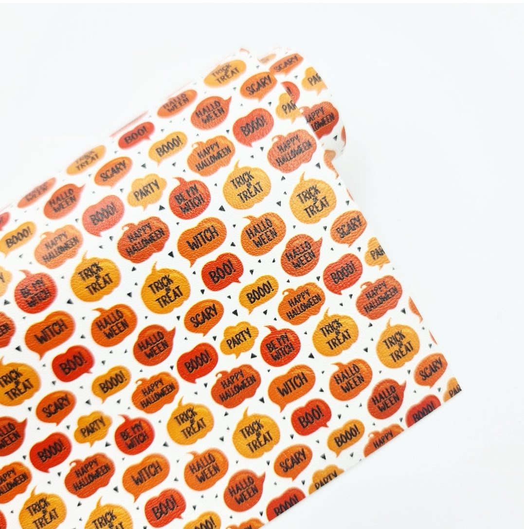 Spooky Words Artisan Leatherette