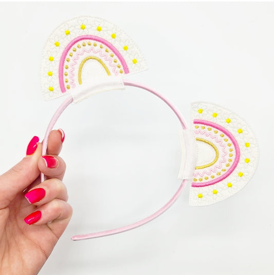 Daisy Rainbow Headband Sliders