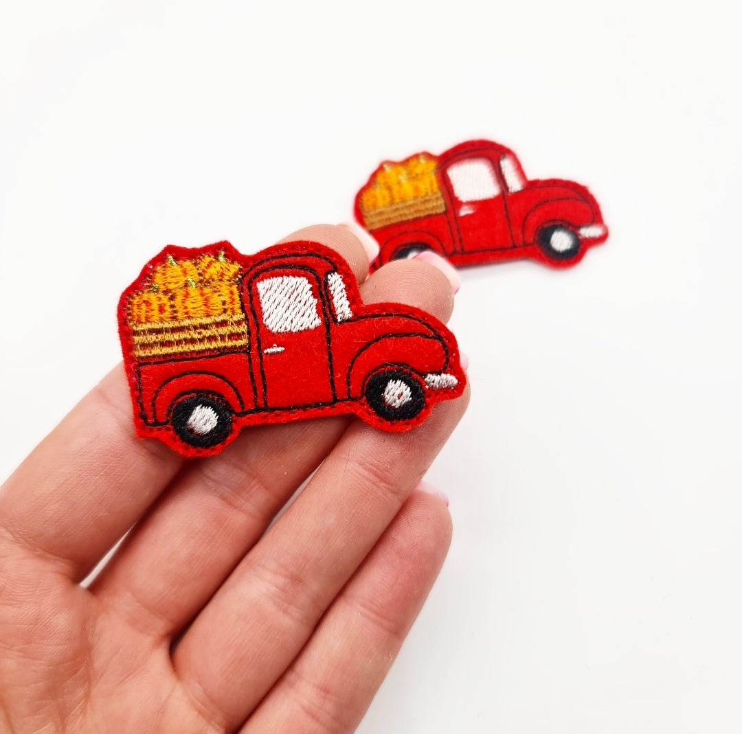 Harvest Truck Feltie - strip of 3