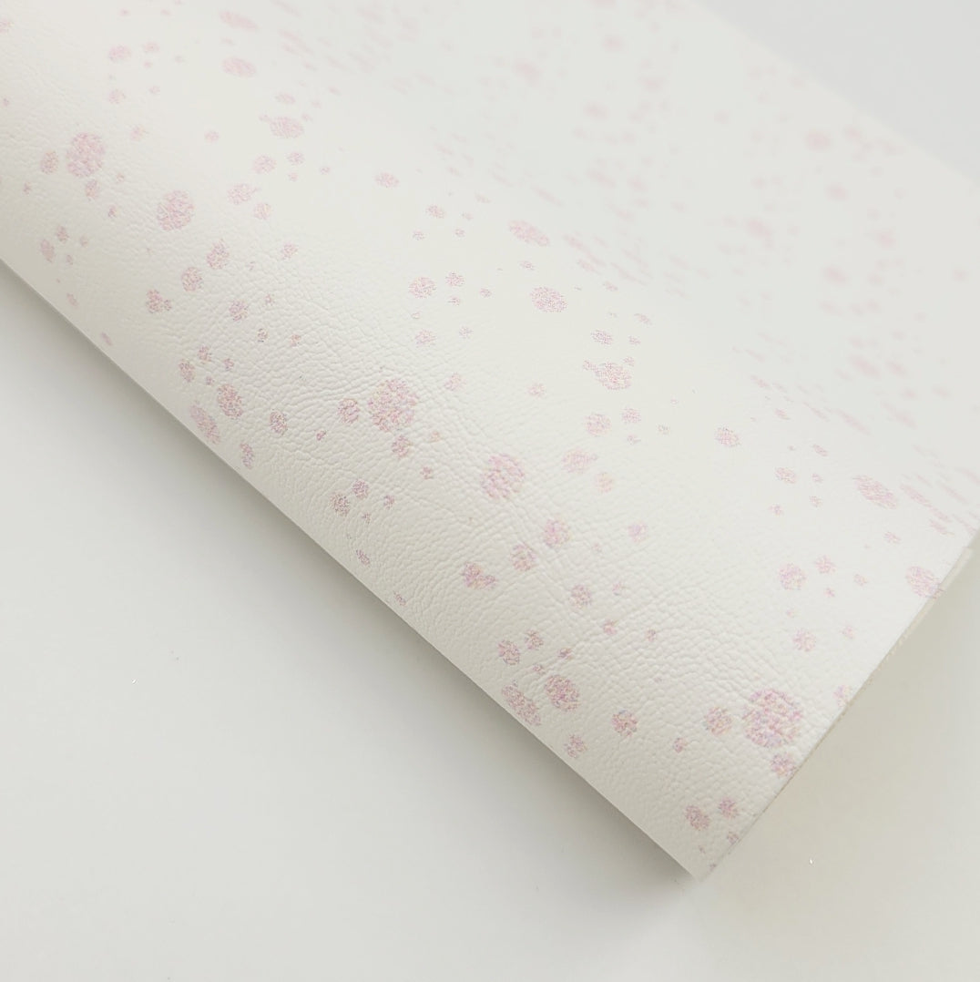 Baby Pink Splatter Artisan Leatherette