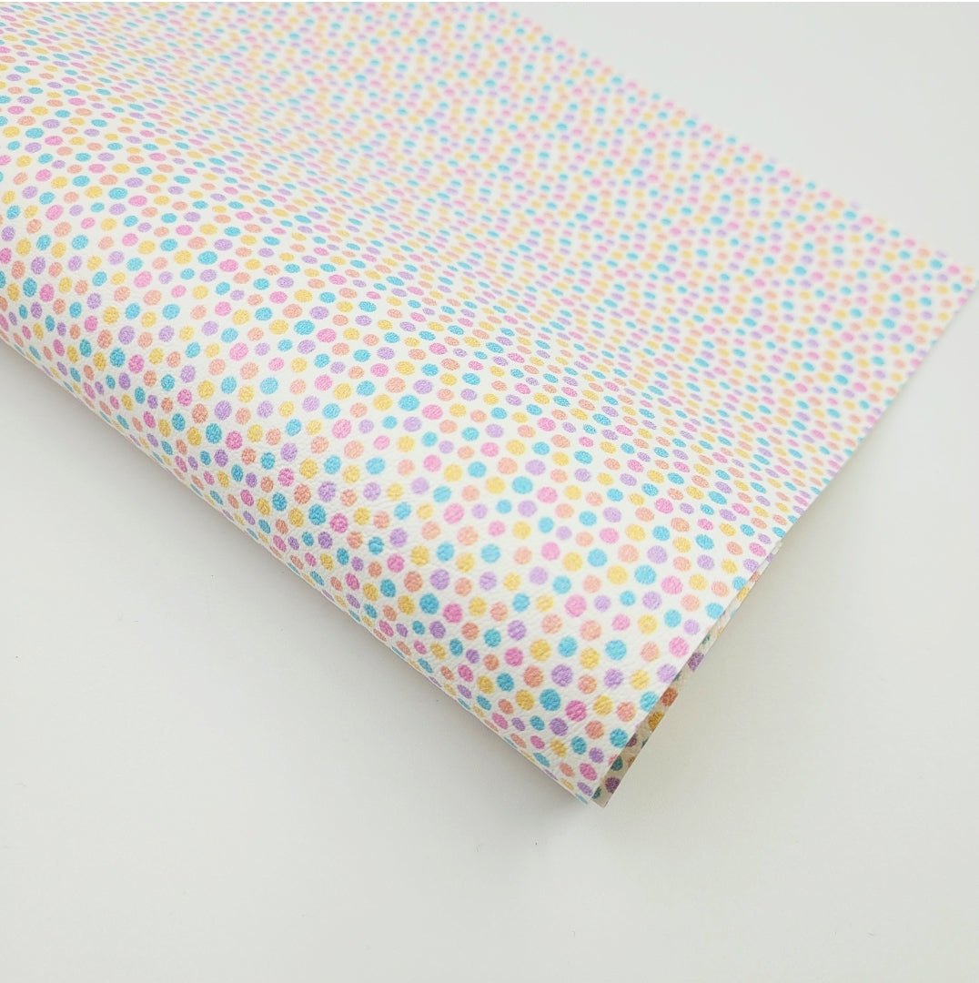 Pastel Patterns - Polka Dot Artisan Leatherette