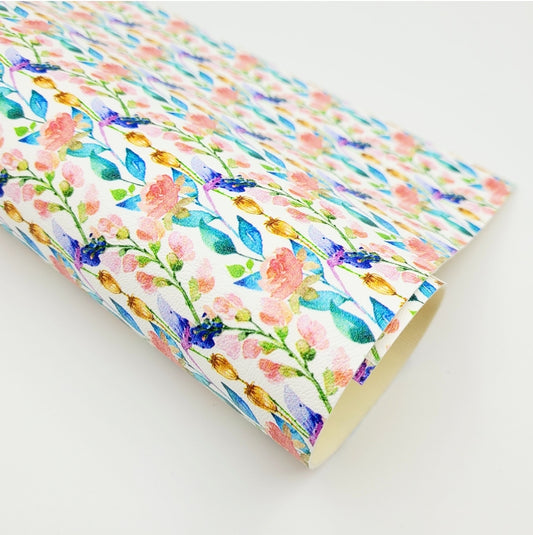 Peach Peony Artisan Leatherette