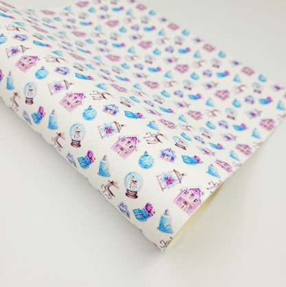 Snow Globe Christmas Artisan Leatherette