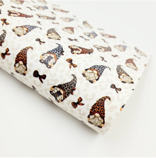 Leopard Gonks Artisan Leatherette