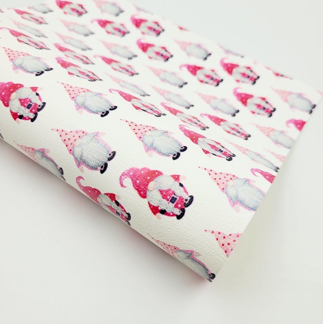 Pink Christmas Gonks Artisan Leatherette