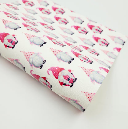 Pink Christmas Gonks Artisan Leatherette