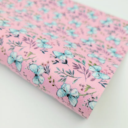 Blue Butterflies Artisan Leatherette