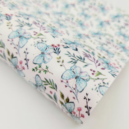 Blue Butterflies Artisan Leatherette