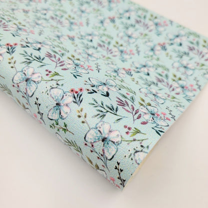 Blue Butterflies Artisan Leatherette