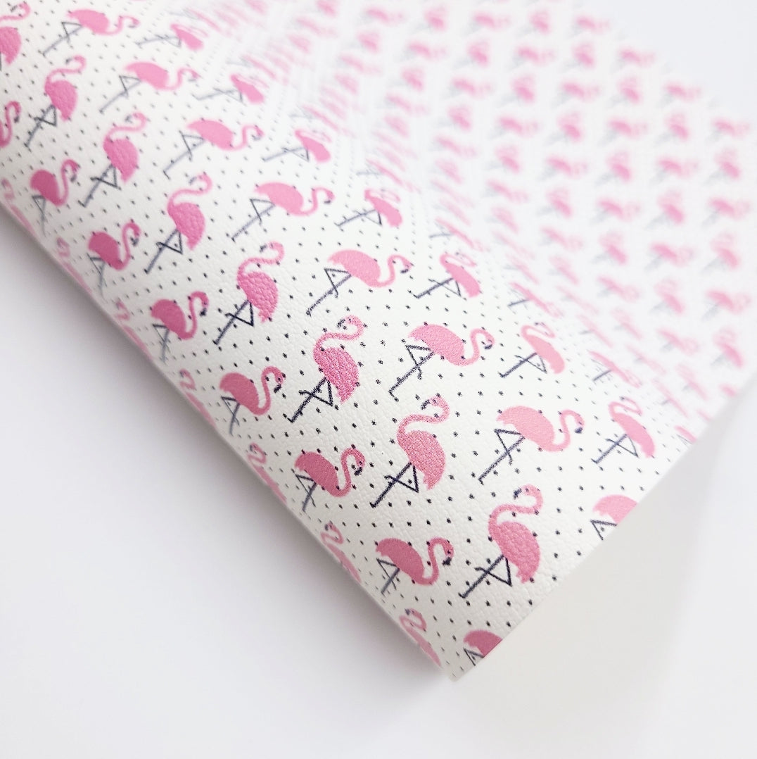 Flamingo Dotty Artisan Leatherette