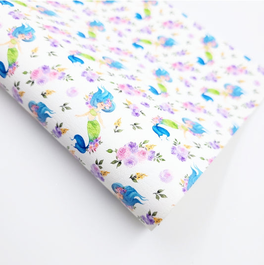 Blue Hair Mermaid Artisan Leatherette