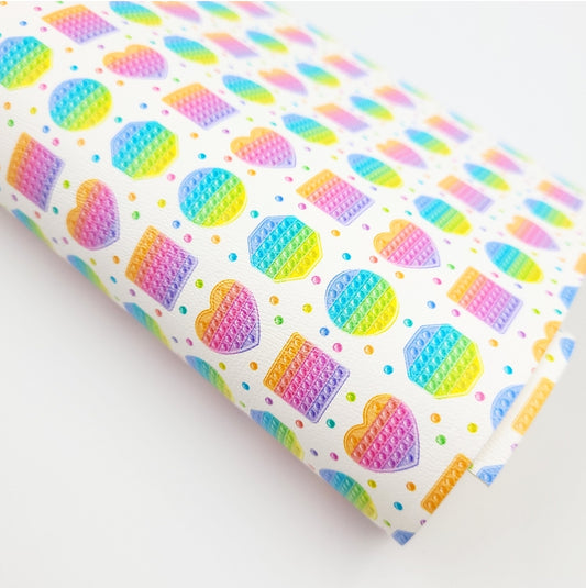 Poppit Neon Shapes Artisan Leatherette
