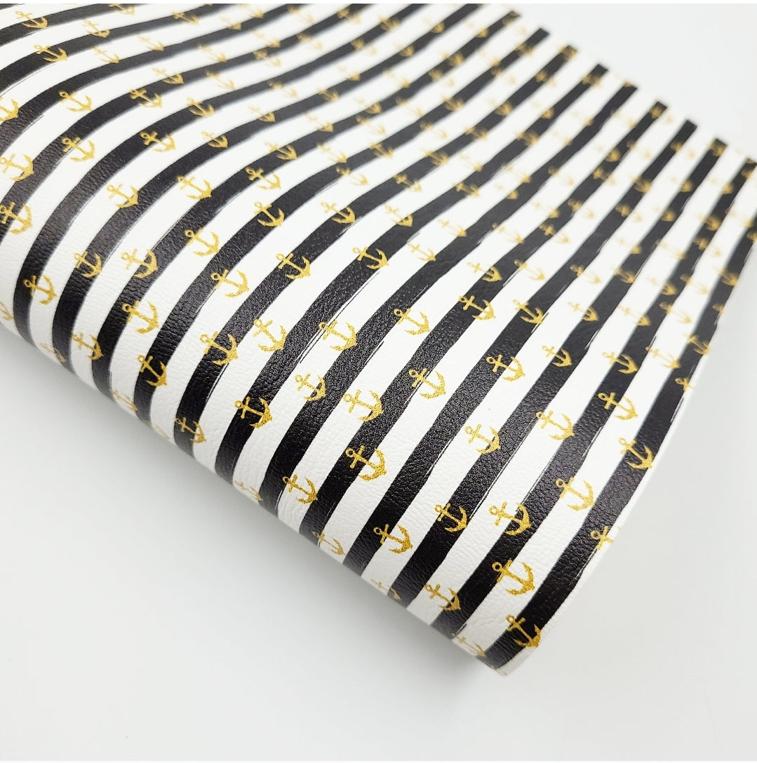 Anchor Stripe Artisan Leatherette