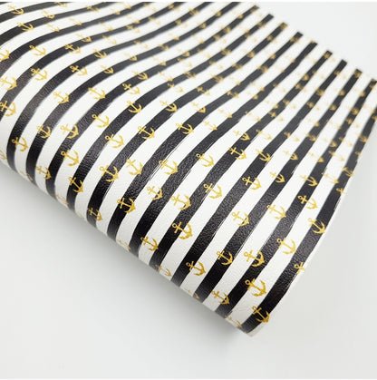 Anchor Stripe Artisan Leatherette