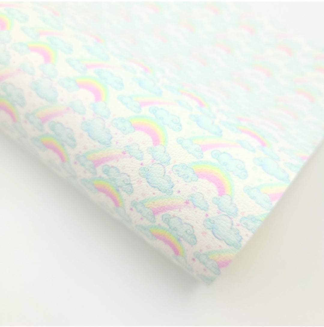 Magical Rainbows & Clouds Artisan Leatherette