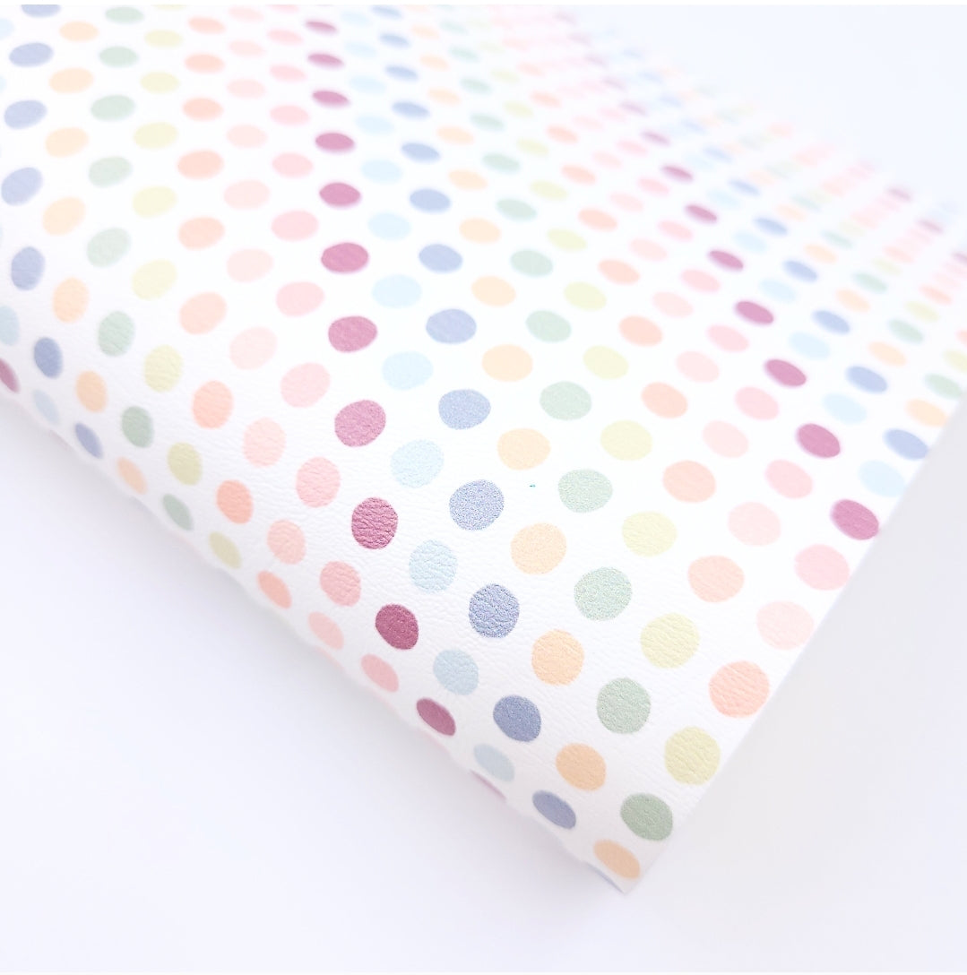 Dusky Polka Dot Artisan Leatherette