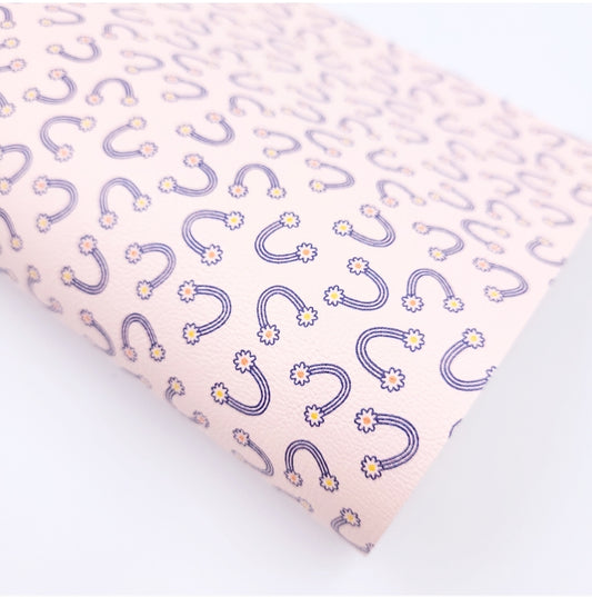 Ditsy Rainbows Artisan Leatherette