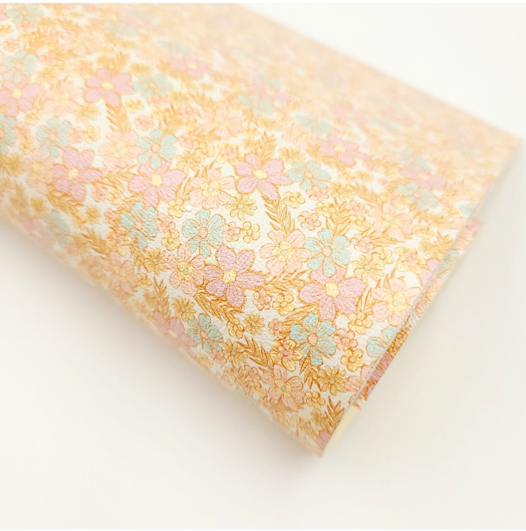 Retro Blooms Artisan Leatherette