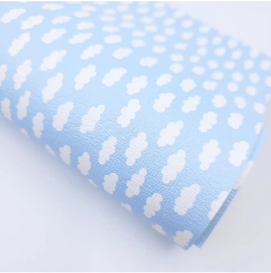 Cloudy Blue Skies Artisan Leatherette