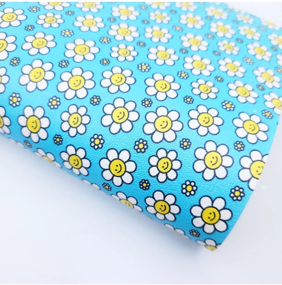 Smiley Daisies Artisan Leatherette