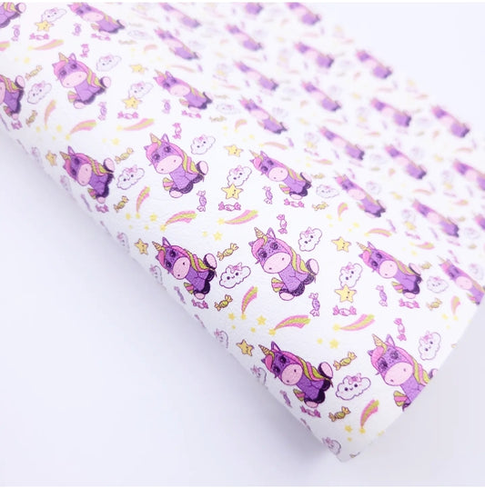 Purple Unicorns Artisan Leatherette