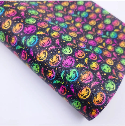 Neon Pumpkin Artisan Leatherette
