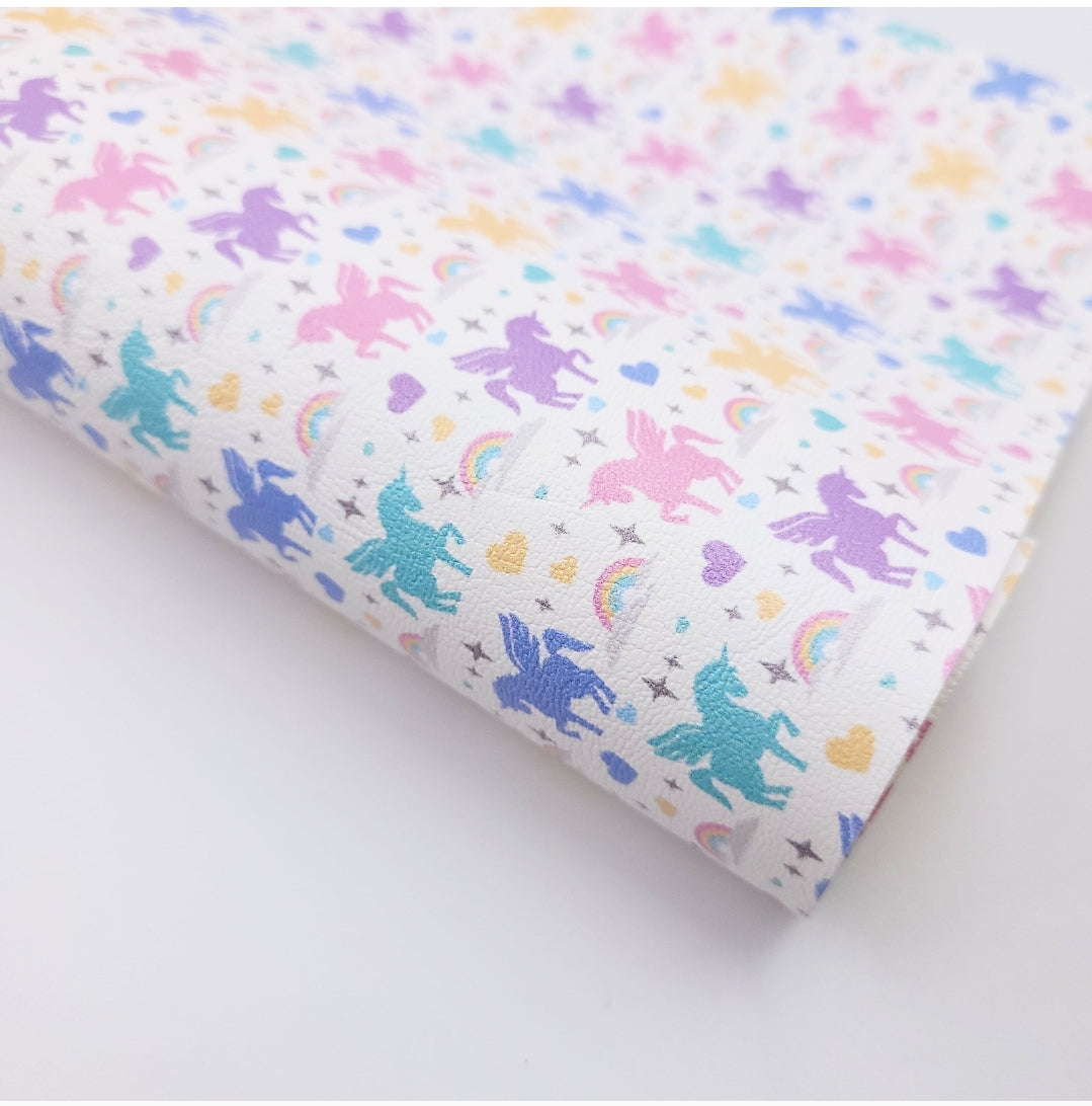 Pastel Unicorns Artisan Leatherette