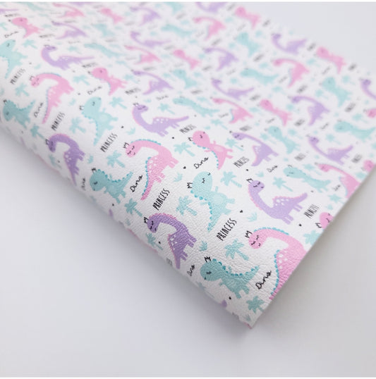 Birthday Dino Print Leatherette