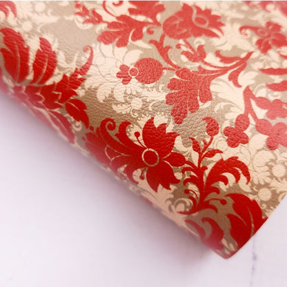 Country Christmas Floral Artisan Leatherette