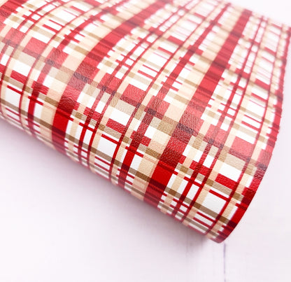 Country Christmas Plaid Artisan Leatherette