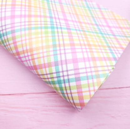 Dino Egg Hunt Plaid Artisan Leatherette