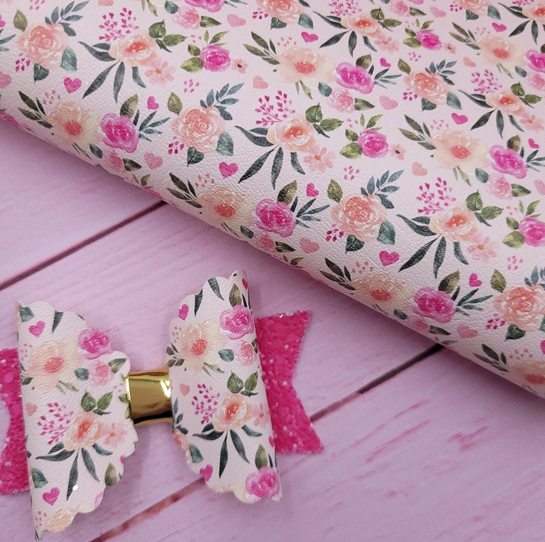 Valentines Floral Artisan Leatherette